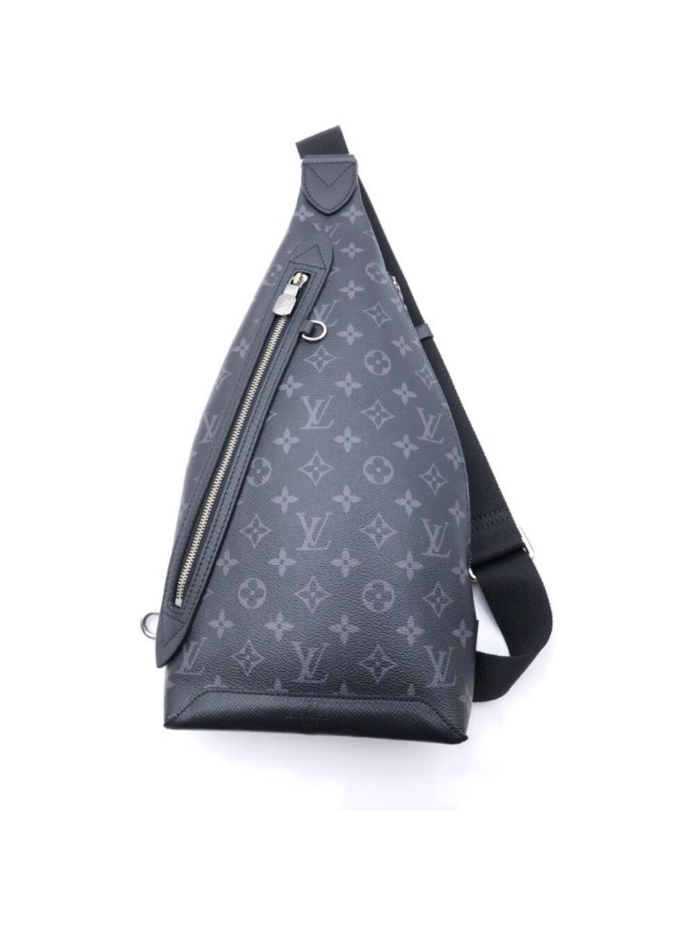Louis Vuitton Monogram Taigarama Eclipse Duo Sling Bag Black Leather